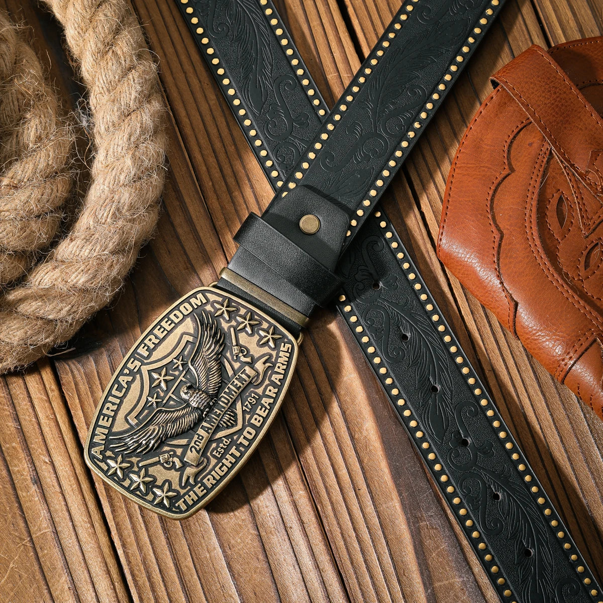 A casual and retro belt, a waist accessory for Western-style clothing, metal buckle, PU belt, suitable for both men and women