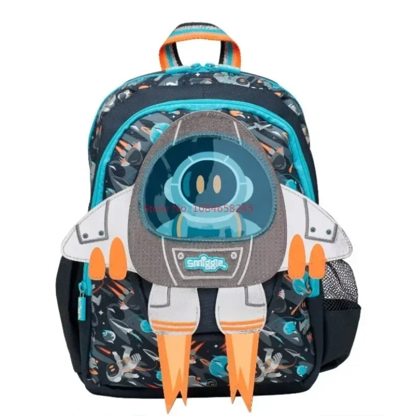 Genuine Australia Smiggle Backpack Rocket School Bag Cartoon Series Anime Backpack Student Gift Separate Purchases