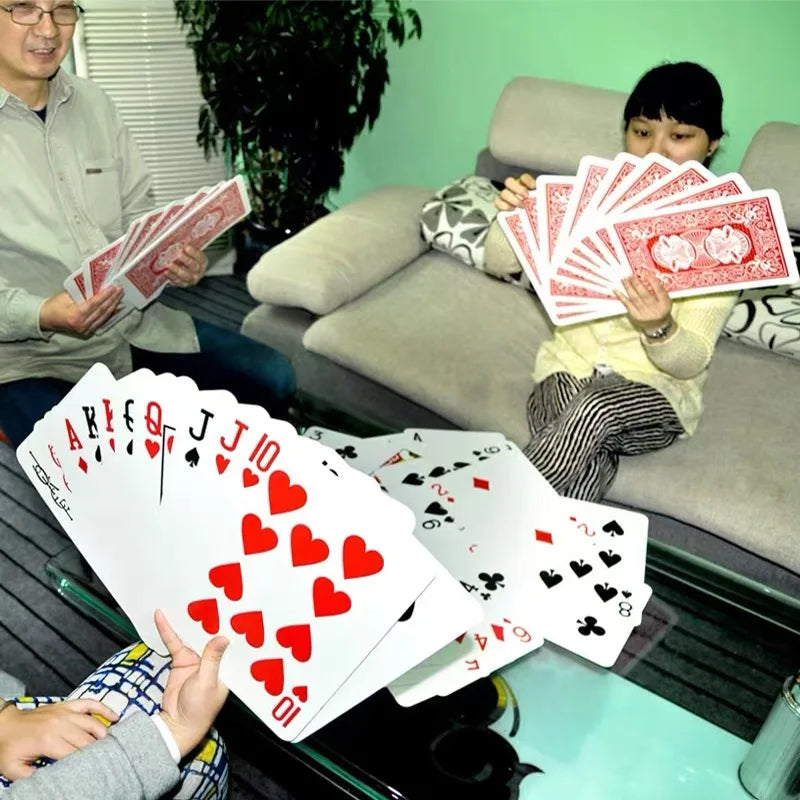 Giant Oversized Playing Cards Jumbo Fun Games Carnival Birthday Wedding Party Favors Juegos De Mesa Divertidos