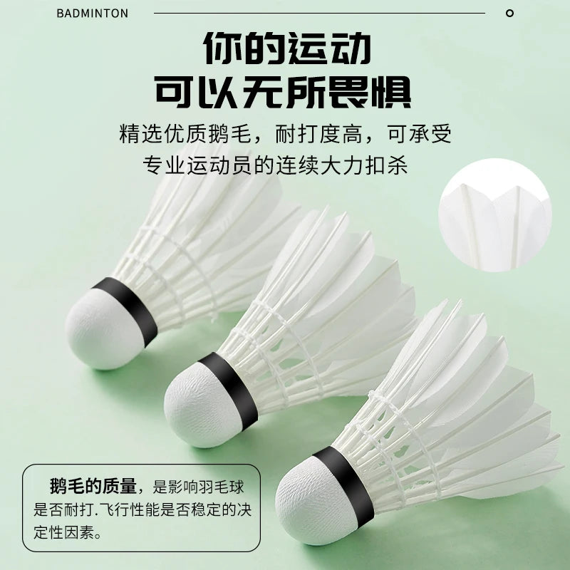 Kawasaki Shuttlecock Feather For Outdoors Daily Training Nezha No. 9 Speed 77' Durable Badminton Shuttlecock