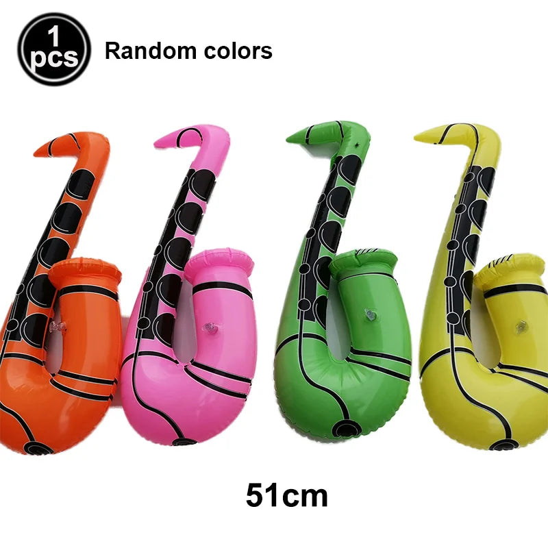 1pc Guitar Balloon 36inch Inflat Guitar Music Rock Party Decoration 80s 90s Disco Party Supplies