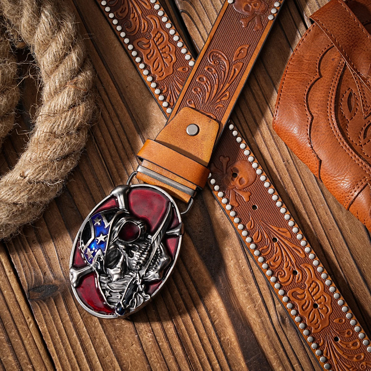 A Western-style PU material belt for both men and women, a casual, retro and classic personalized belt