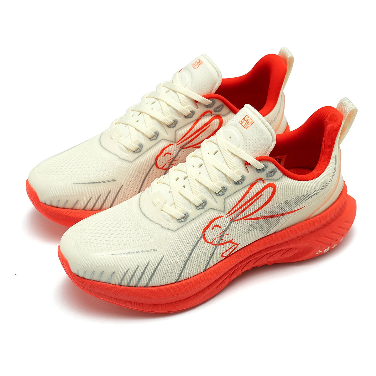 ONEMIX Running Shoes Reflective Red Bumper Elite Height Increasing Sport Shoes for Outdoor Breathable Mesh Walking Sneakrs Men