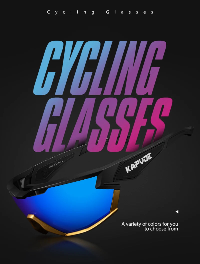 KAPVOE Hot Outdoor Cycling Sunglasses Men Women MTB Glasses Bike Cycling UV400 Goggles Bicycle Mountain Sports Hiking Eyewear