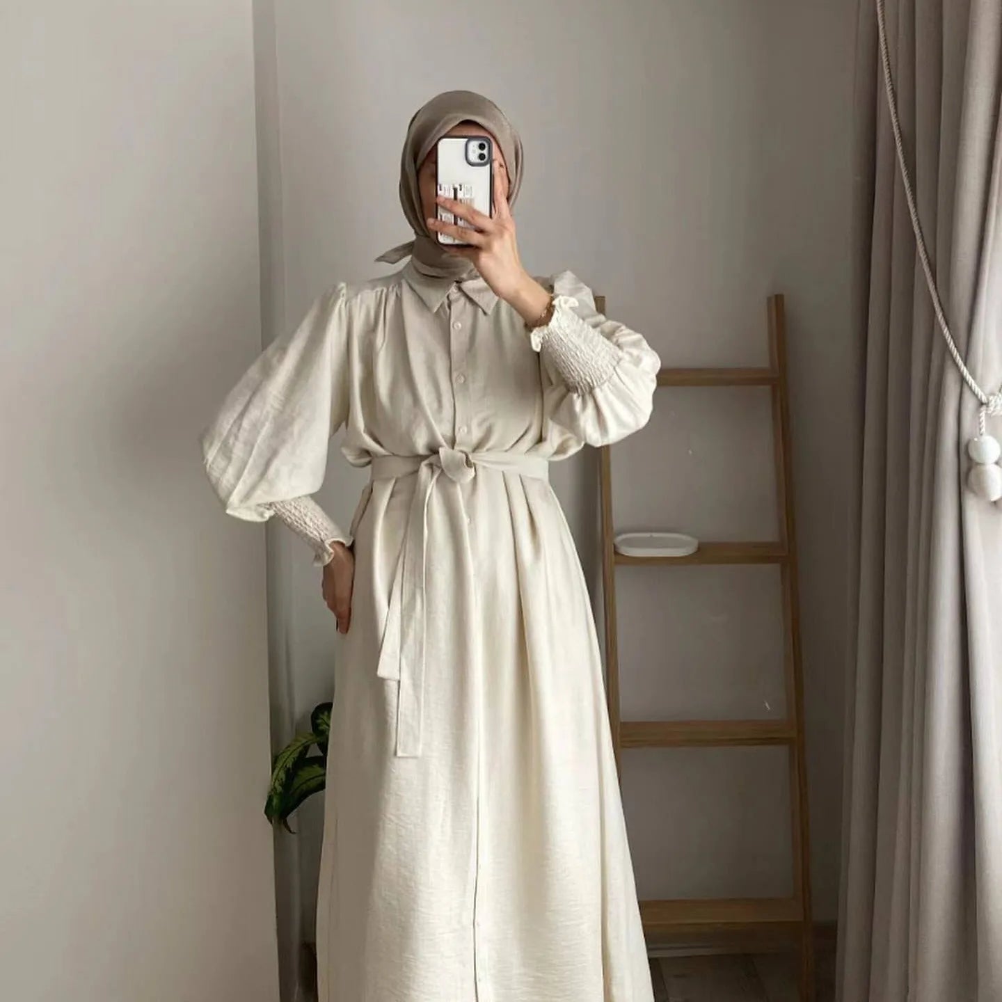 Abayas for Women Dubai Dresses Single Breasted Lace Up Jalabiya Arab Long Robe Ramadan Morocco Eid Muslim Kaftan Islam Vestidos