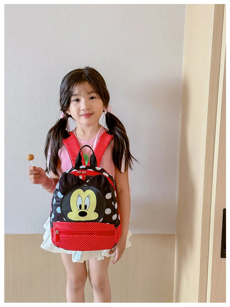 Cartoon Backpack For Baby Boys Girls Minnie Mickey Mouse Children Lovely Schoolbag Kindergarten Schoolbag Kids Gift