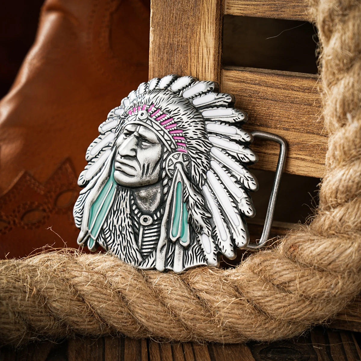 Western style plate buckle one