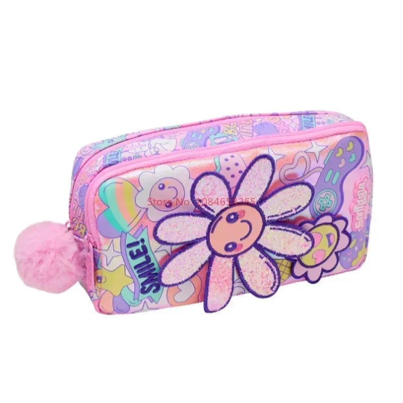 Genuine Australia Smiggle Backpack Pink Sunflower School Bag Cartoon Series Anime Backpack Student Gift Separate Purchases