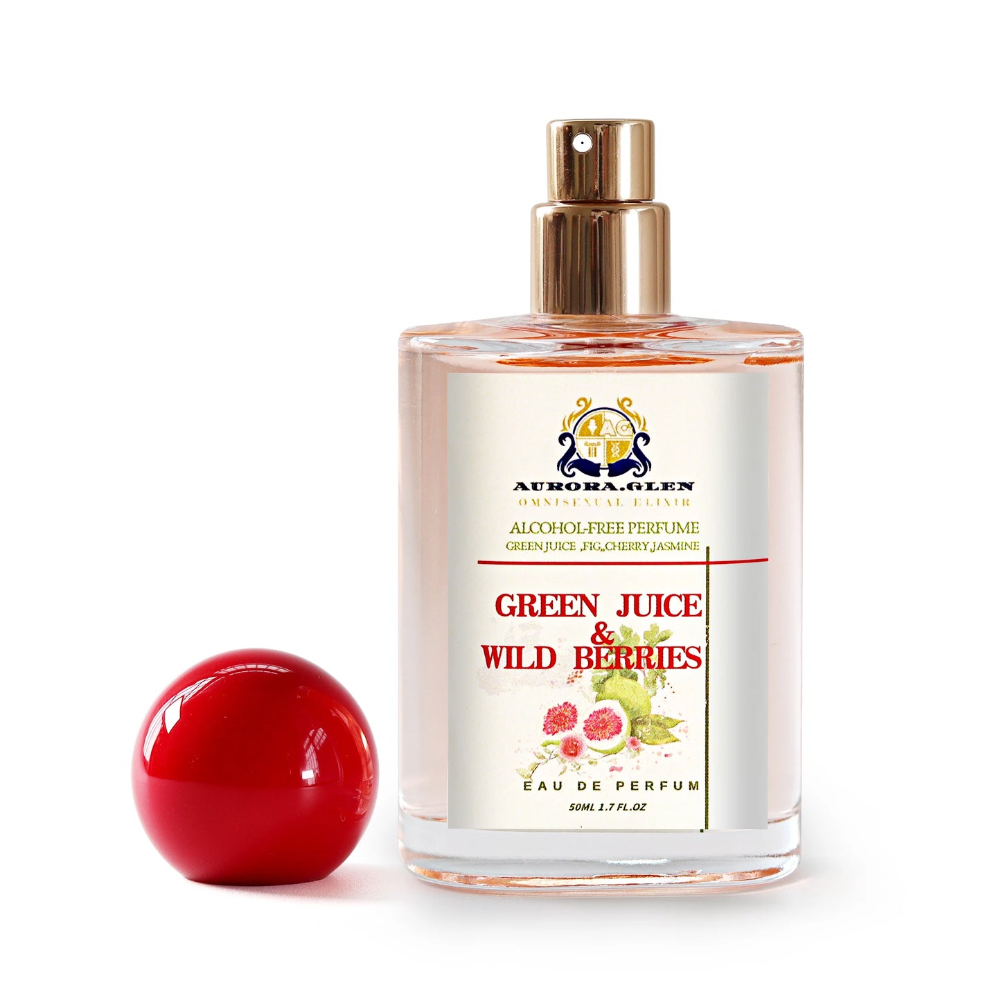 Premium Fig & Blackcurrant Alcohol-Free Perfume 50ml - Vegan Long Lasting Fragrance for Women & Men - Natural Essential Oils