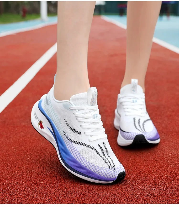 New Red Rabbit 7 Couple Carbon Board Mesh Breathable Sports Shoes Elderly Trendy Shoes Men's Casual Running Shoes Summer EVA Upp