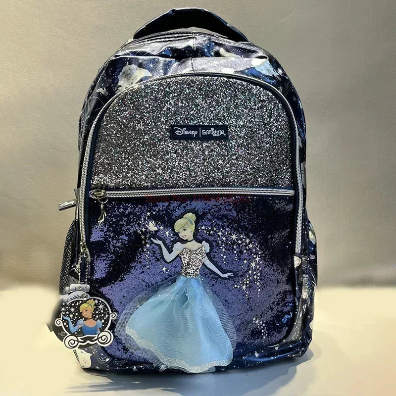 Genuine Australia Smiggle Backpack Deep Blue Cinderella Series School Bag Anime Backpack Student Gift Separate Purchases