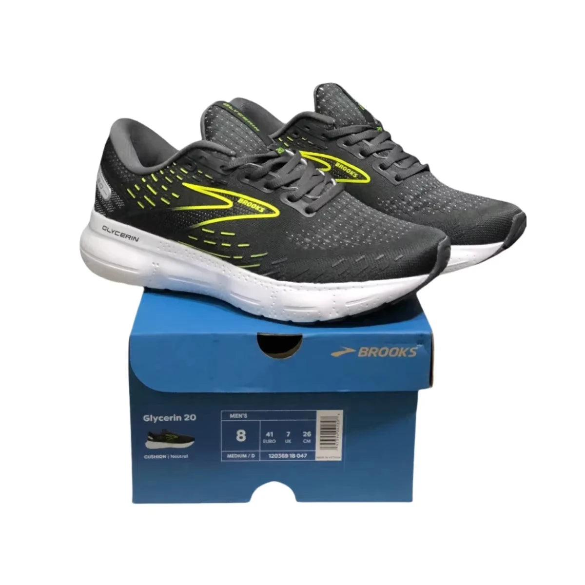 Brooks Men’s Glycerin GTS 20 Running Shoes Casual Sneakers Provides A Lightweight Fit and Responsive Cushioning for Every Step