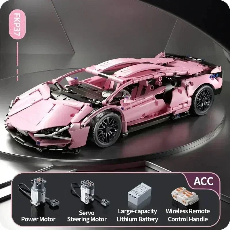 GrabliWorld NitroBuild™ Supercar – 1280PCS RC Block Set