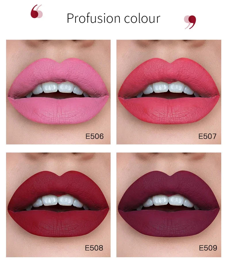 1PC Sexy Pink Women's Lipstick 16 Colors Lasting Waterproof Liquid Pencil Matte Liquid Lipsticks Makeups Non-Stick Cup Lip Gloss