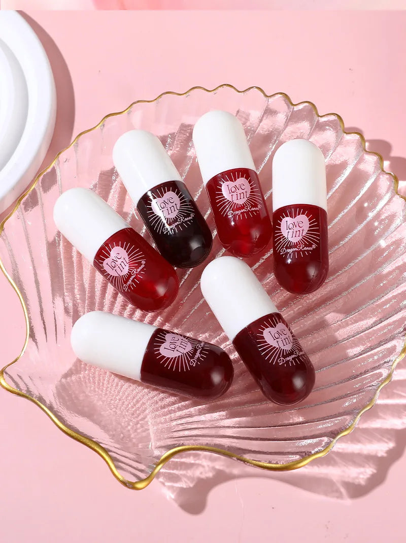 Dragonranee Lip Dye Liquid Lip Glaze Cute Waterproof Non-Stick Liquid Lipstick 6 Colors Available