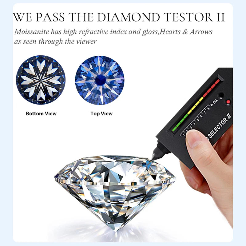 GRA 3-5CT Luxury Sunflower Certified Moissanite Diamond Pendant Necklace For Women Real 925 Sterling Silver Wedding Fine Jewelry