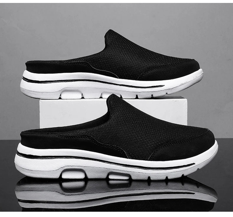 2024 Men Slippers Summer Breathable Home Indoor Slippers Men Thick Bottom Slides Fashion Couple Walking Shoes Chanclas Hombre