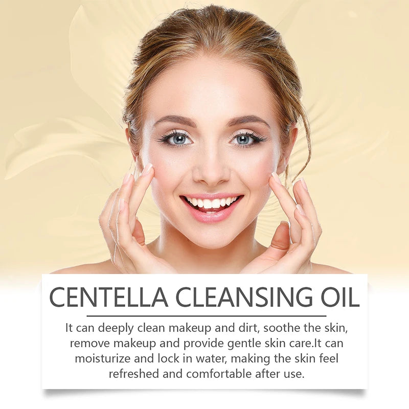 Centella Asiatica Makeup Remover Lightweight Refreshing And Gentle Face Cleansing Oil Lip And Eye Cosmetic Removal Cleaning