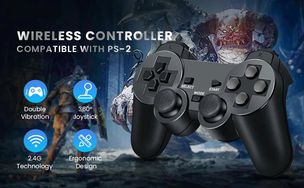 2.4G Wireless PS2 Controller For Ps2 Game Consoles Dualshock 2 Gamepad