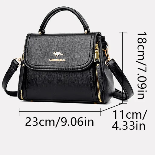 High Quality Soft Leather Tote Bag Fashion New Solid Ladies Purses and Handbags Large Capacity Shoulder Croosbody Bag for Women