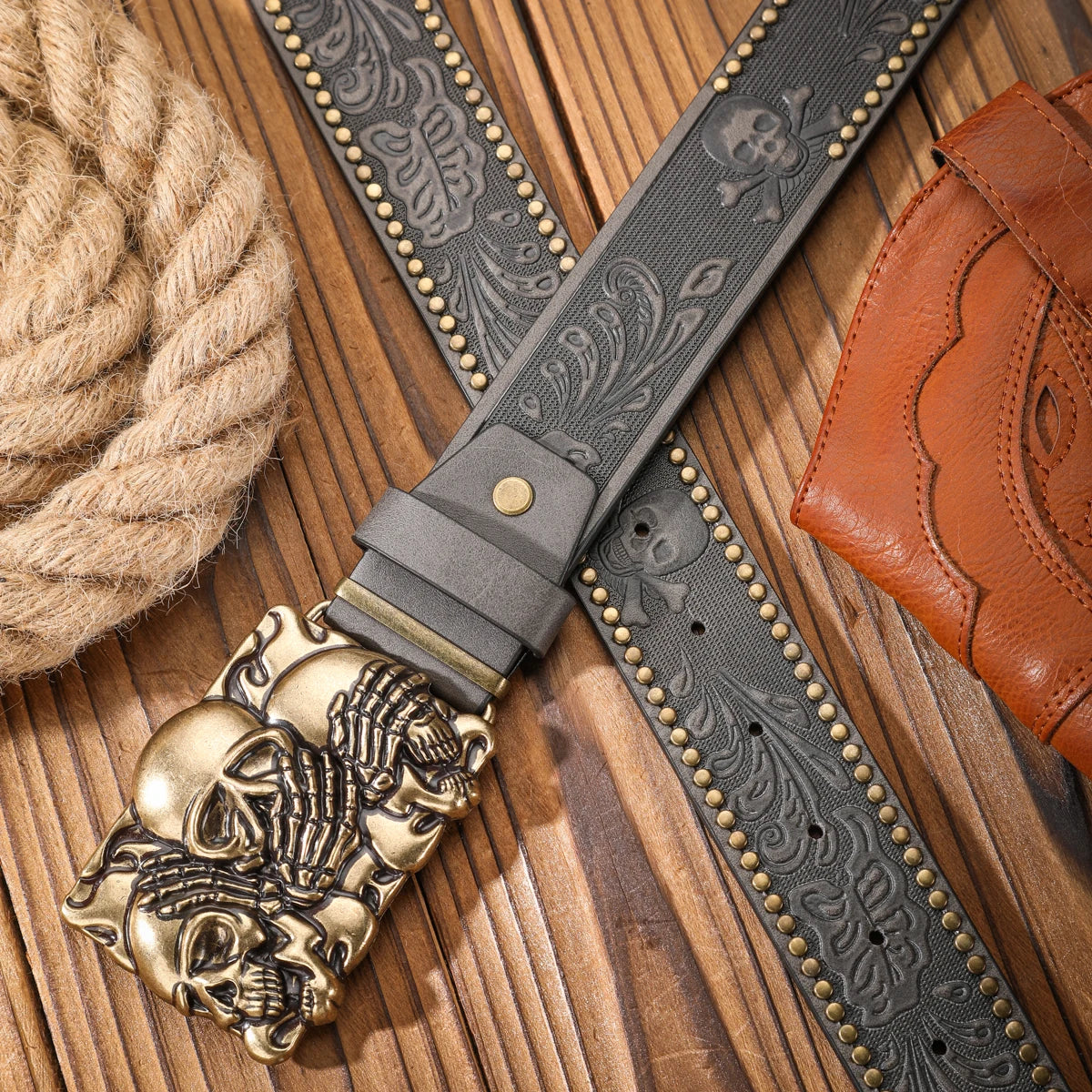 Vintage meets fashion! Alloy buckle PU belt, suitable for both men and women, to create a personalized Western style