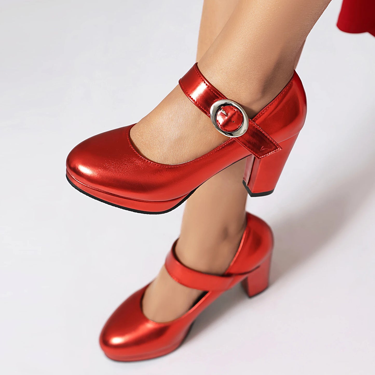 Dress Mary Jane Shoes for Women 2025 – Elegant Leather Platform Heels