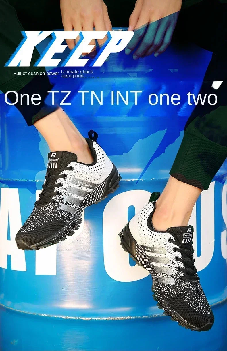 Men Casual Sneakers Summer Breathable Sport Shoes Lightweight Outdoor Mesh Running Shoes Athletic Jogging Tenis Walking Shoes