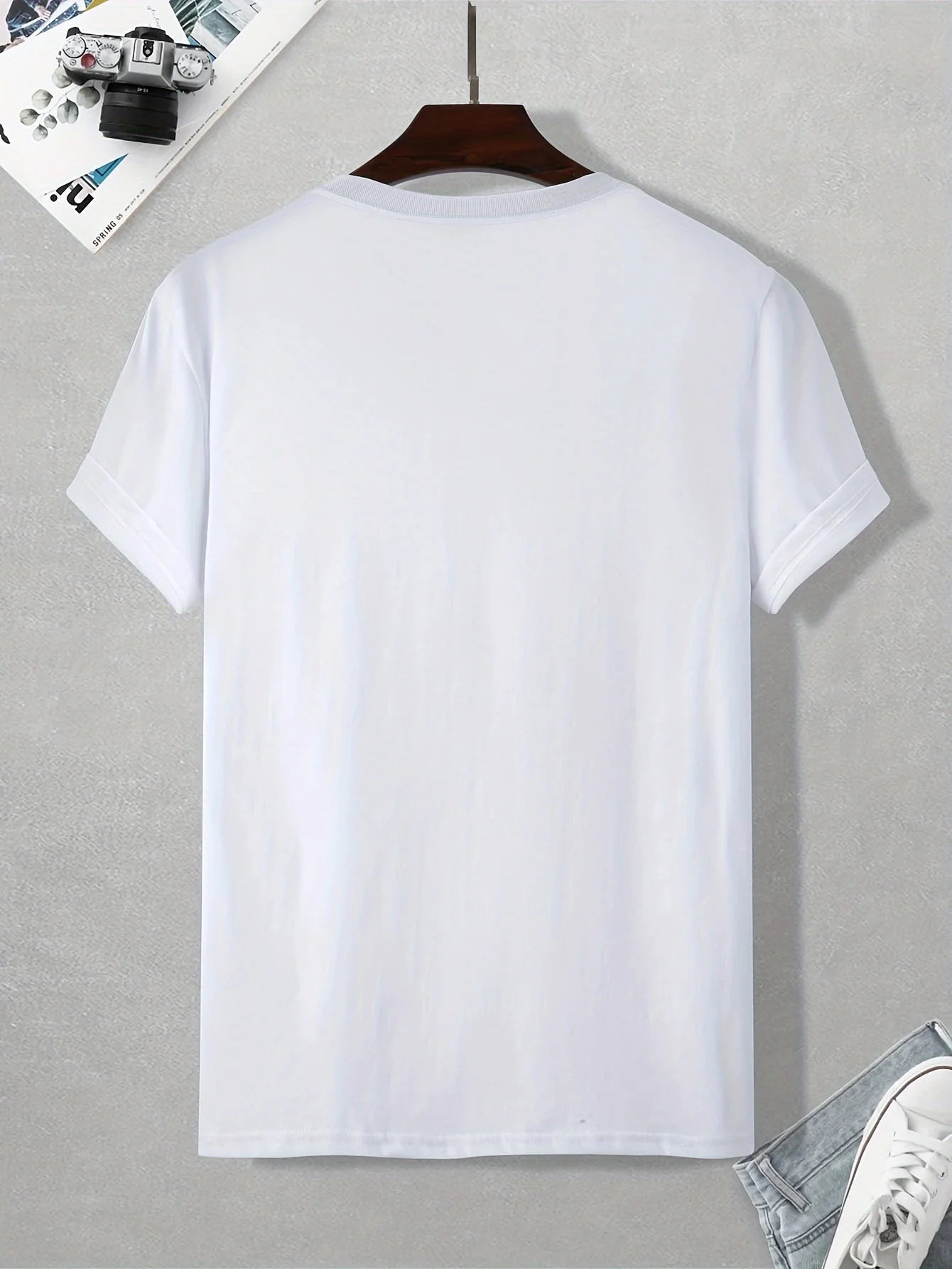 Men's 100% pure cotton summer loose and comfortable casual pac man style sun planets 🪐 eaten printed round neck short sleeved T-shirt top