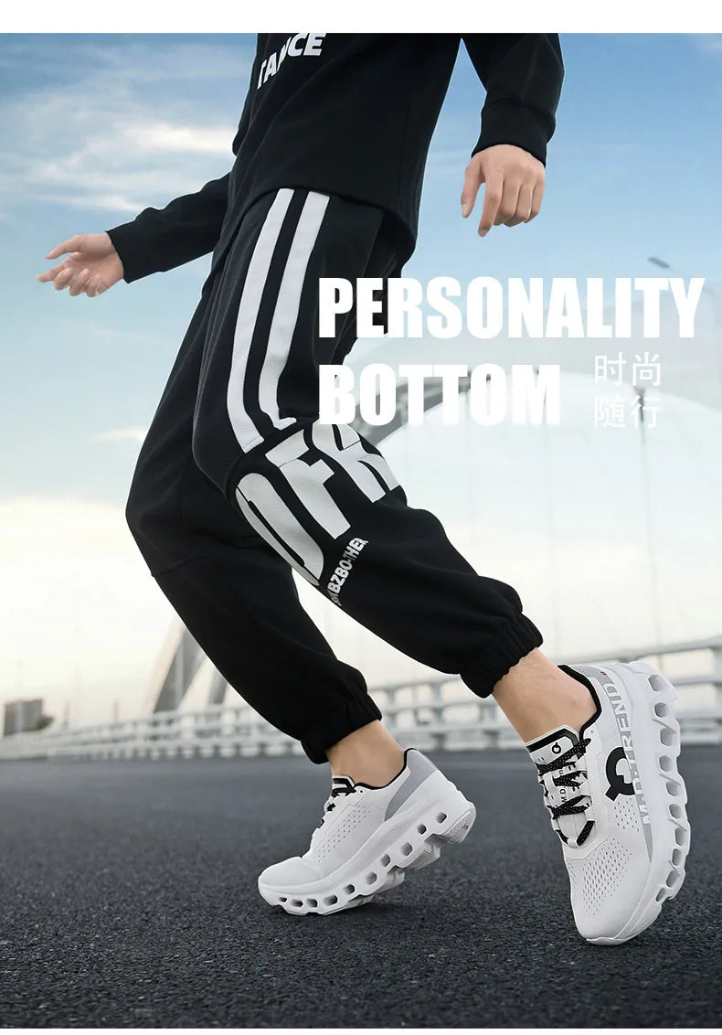 Men Sports Running Shoes Marathon Air Cushion Breathable Lightweight Mens Outdoor Hiking Athletic Nonskid Sneakers Jogging Tenis