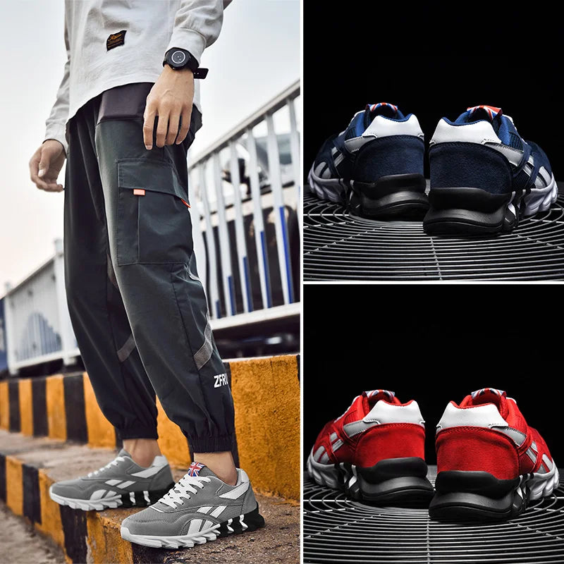 2025 new men's and women's running shoes breathable casual sneakers anti-slip vibration comfortable walking shoes 36-48