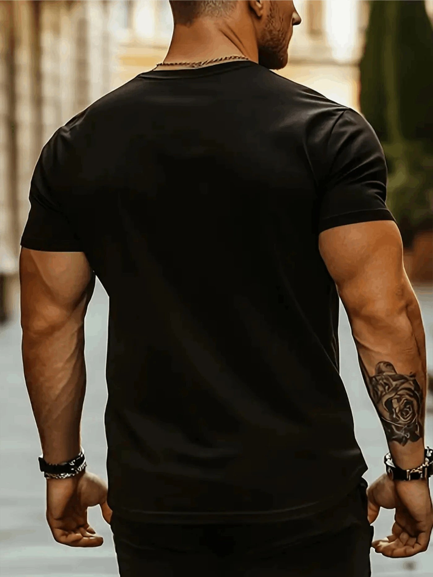 Men's summer 100% pure cotton fashionable casual loose sports. They don't like our printed round neck short sleeved T-shirt top