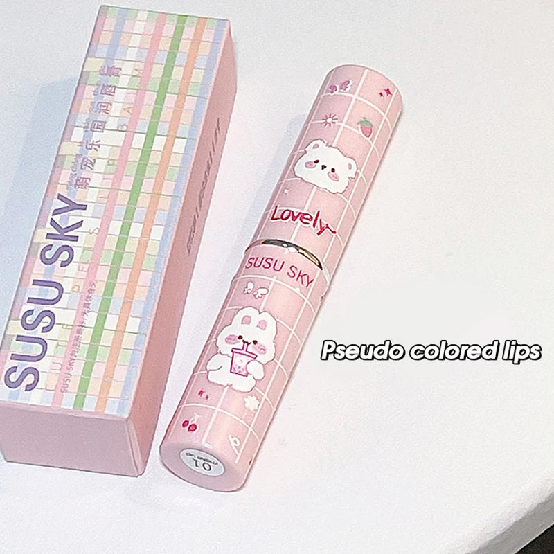 Cute Paradise lipstick Moisturizing&Moisturizing Lip Care Color Stain Free Lipstick Colored lipstick