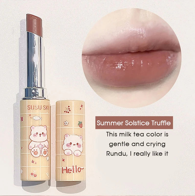Cute Paradise lipstick Moisturizing&Moisturizing Lip Care Color Stain Free Lipstick Colored lipstick