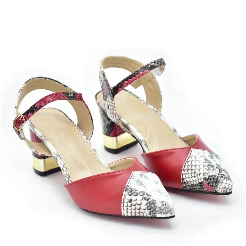 2024 Italian Shoe and Bag Set for Party In Women Luxury Shoes Women Designers Nigerian Women Party Pumps High Heels Sexy Ladies