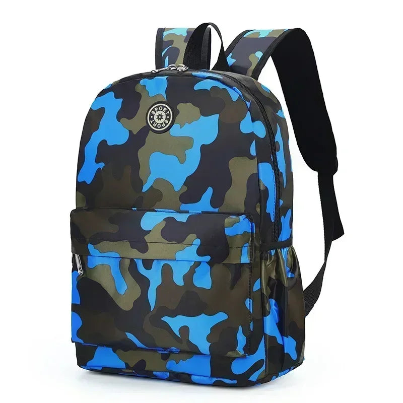 Children's Backpack Camouflage Backpack Elementary School Backpack Boys and Girls Reduce Burden First and Second Grade Backpack