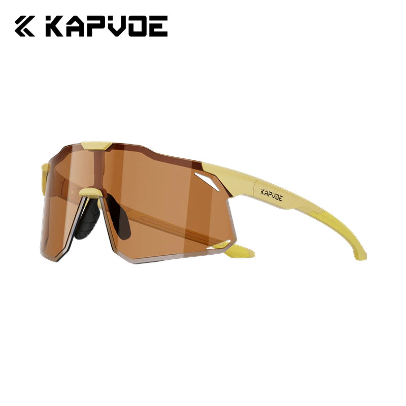 KAPVOE New Outdoor Cycling Sunglasses Men Women Mountain Bicycle Sports Eyewear MTB Bike Cycling Glasses UV400 Running Goggles
