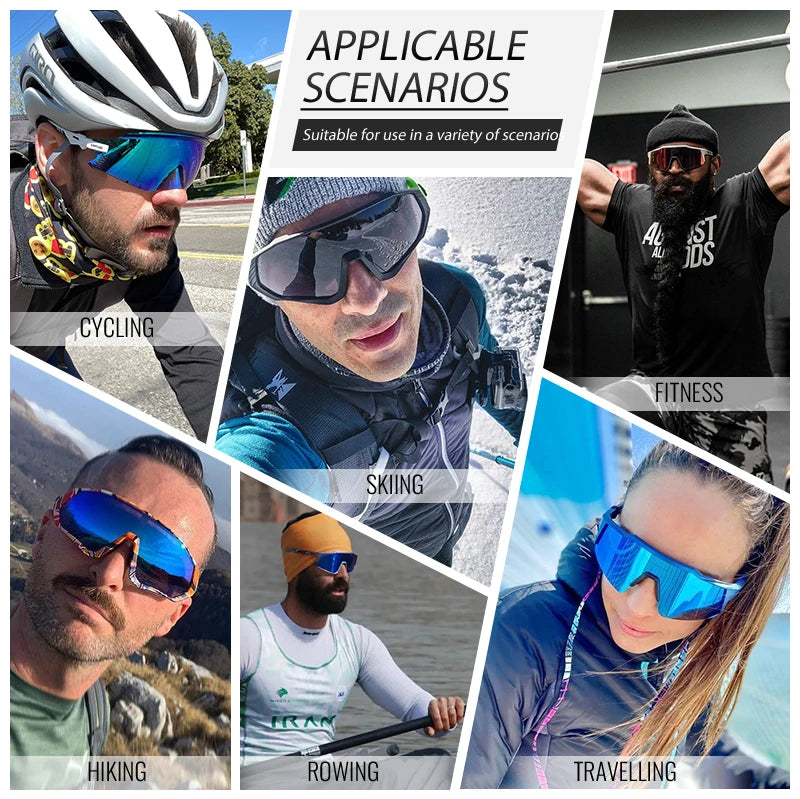 Polarized Sunglasses for Men Outdoor Cycling Glasses Cycl for Women Climbing Eyewear Mountain Road Bike Bicycle Cycling Goggles