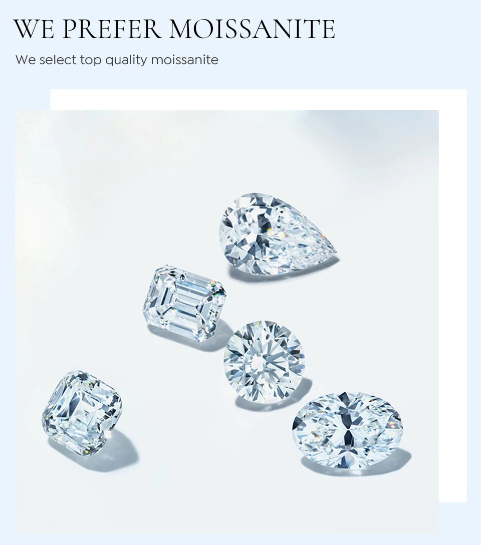 GRA 0.5ct 1ct D Real Moissanite Diamond Wedding Halo square Rings for Women Original 925 Sterling Silver Luxury Fine Jewelry