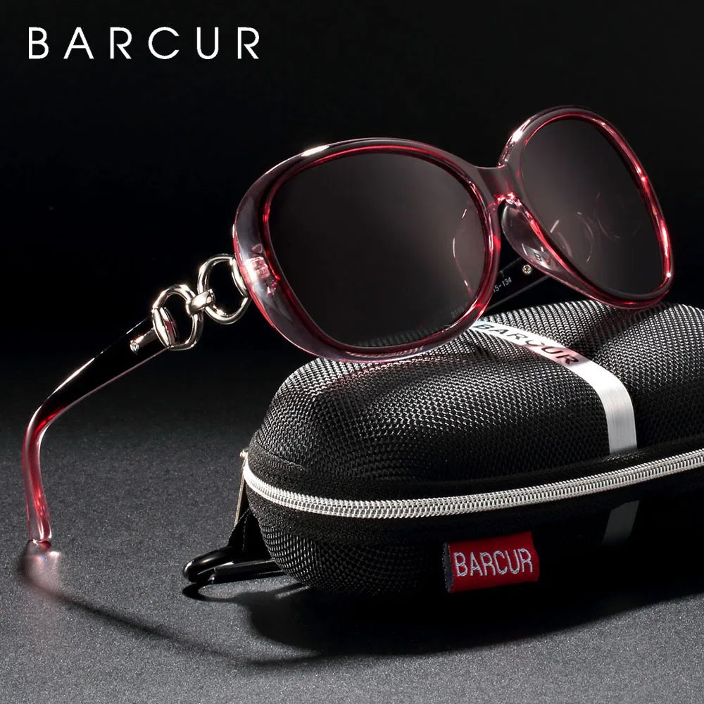 BARCUR Lady Sunglasses Polarized Gradient Sun glasses for Women Eyewear Shades Accessory UV400 Protection Oculos