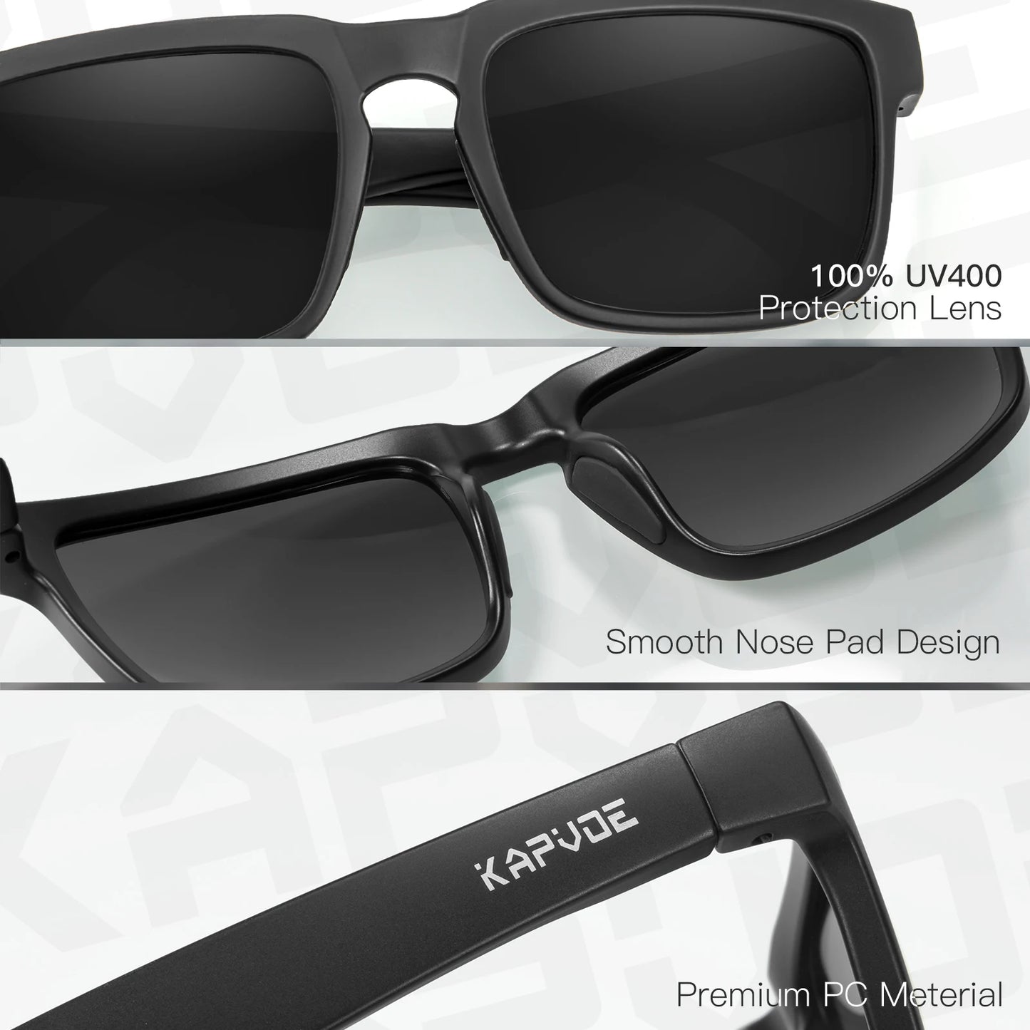 Kapvoe Fashion Polarized Fishing Sunglasses Men Outdoor Sport Eyewear Bicycle Cycling Glasses Women MTB Road Bike UV400 Goggles