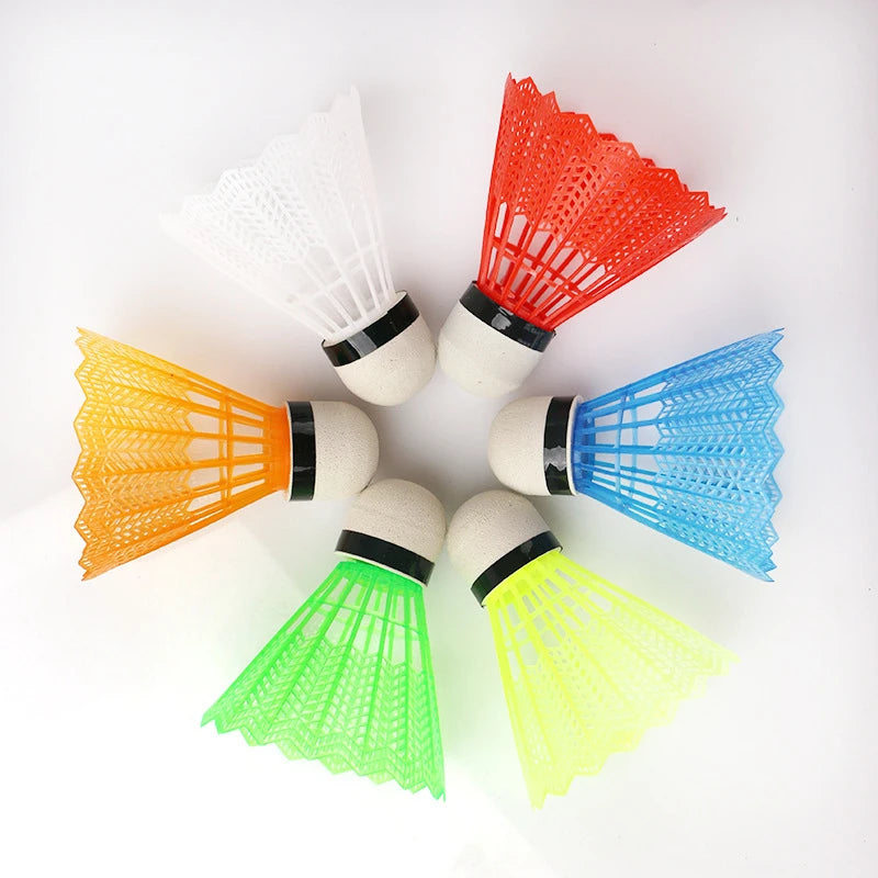 6pcs/set Color badminton color plastic foam ball head outdoor leisure sports hit resistant stability training ball Shuttlecock