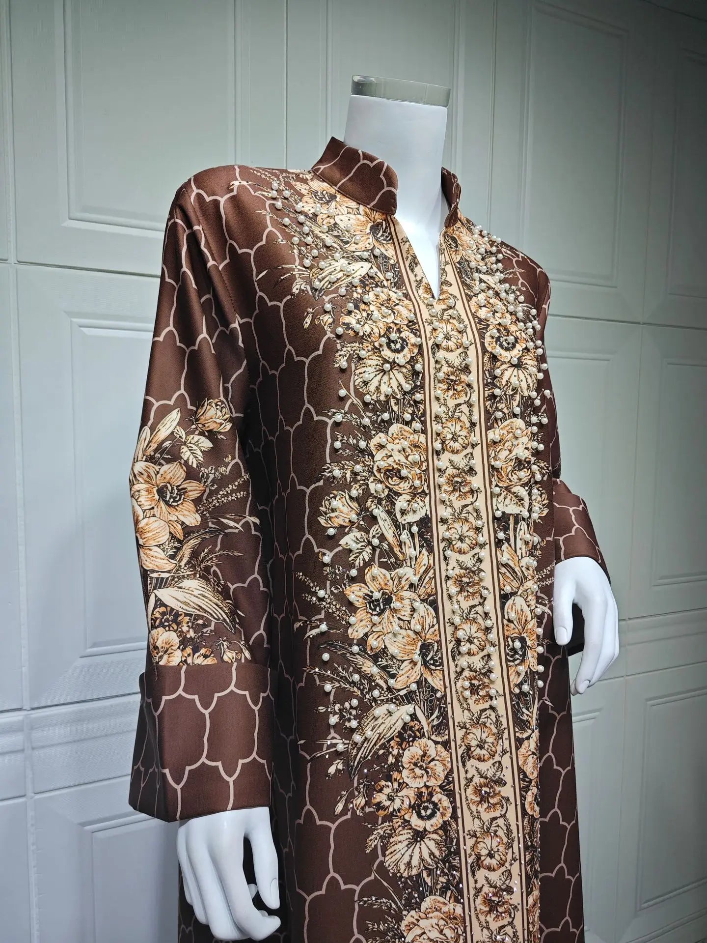 Muslim Dress Women Abaya for Eid Diamond Party Dresses Arab Long Robe Print Abayas Dubai Morocco Kaftan Islam Jalabiya Vestidos