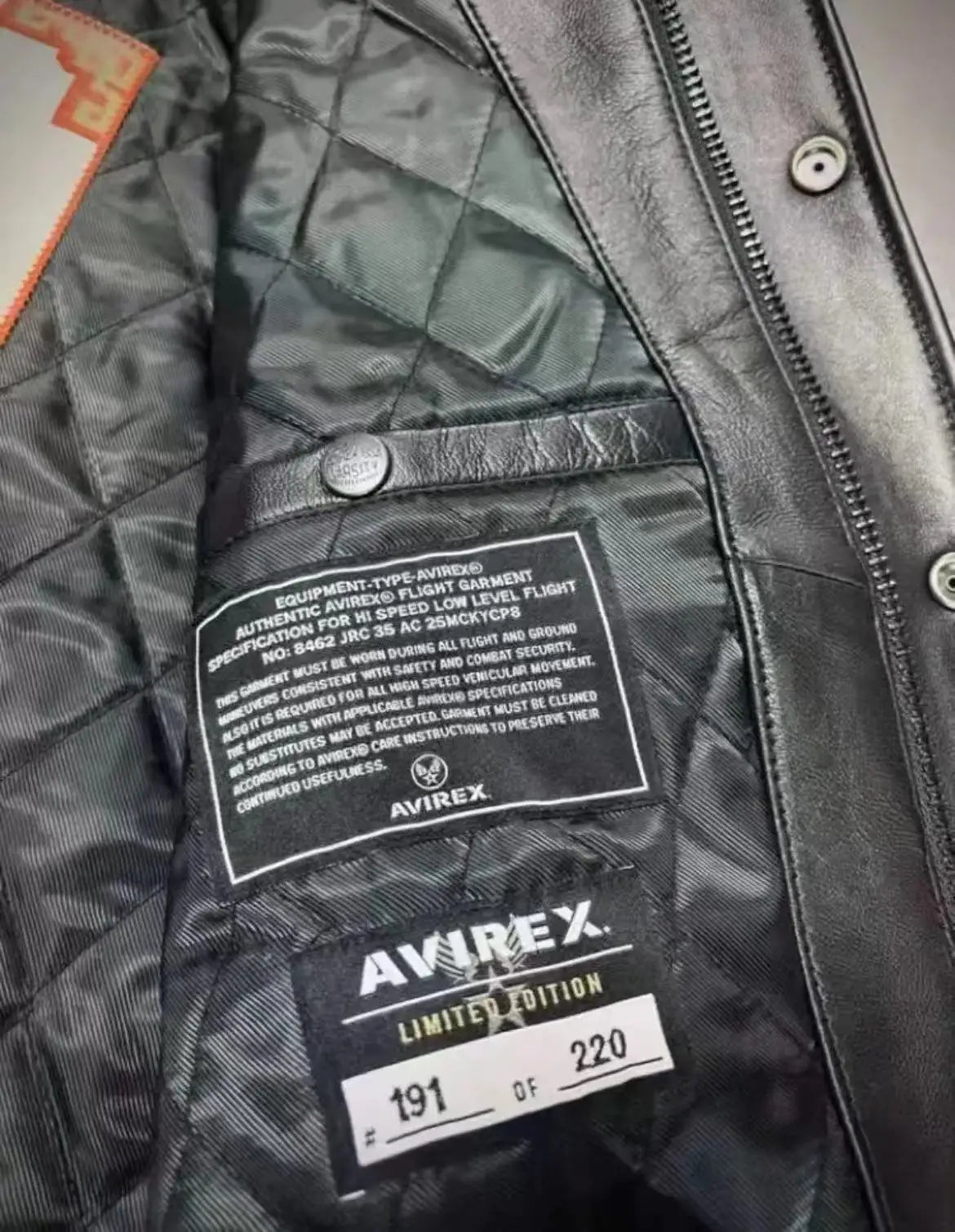 AVIREX High Quality Genuine Sheepskin Coat Men's US Size Classic Varsity Jacket Natural Leather Flight Suit Lapel Outerwear tops