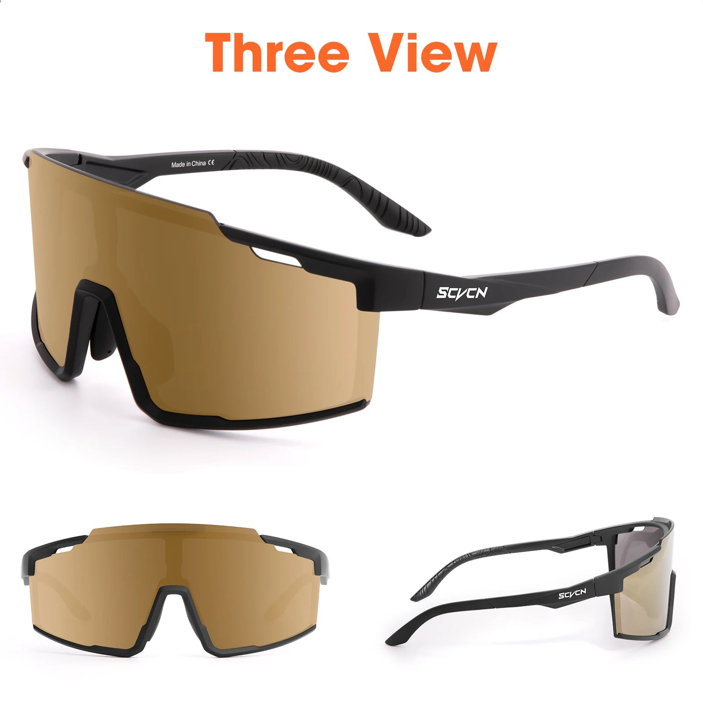 SCVCN Cycling Sunglasses Sports Bicycle Glasses MTB Mountain Bike Goggles Cycling Accessories UV400 Outdoor Eyewear Men Women