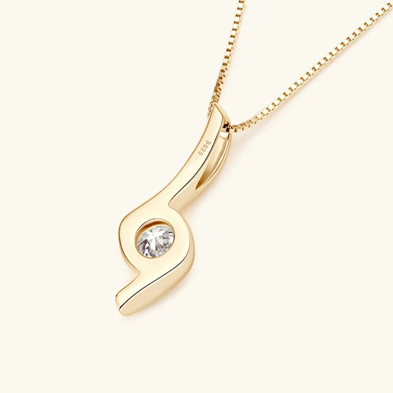 Sterling Silver 925 Real Moissanite Jewelry Set for Women 2.0ctw D Color Lab Diamond Stud Earrings Pendant Necklace Sets Gift