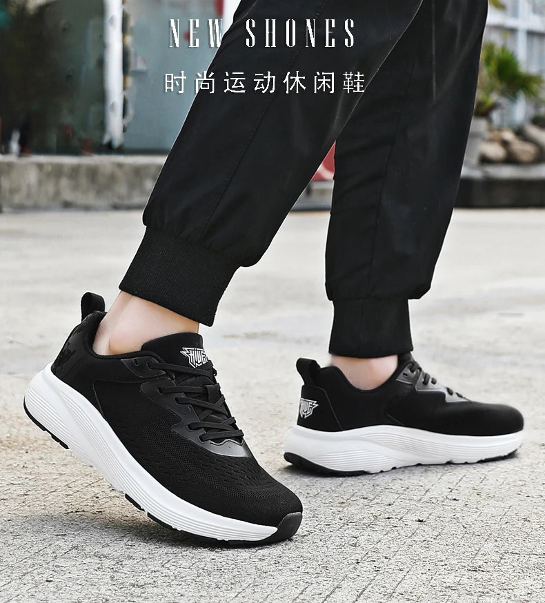 Couples breathable mesh casual sports shoes summer new non-slip outdoor running shoes plus size light men and women's sneakers
