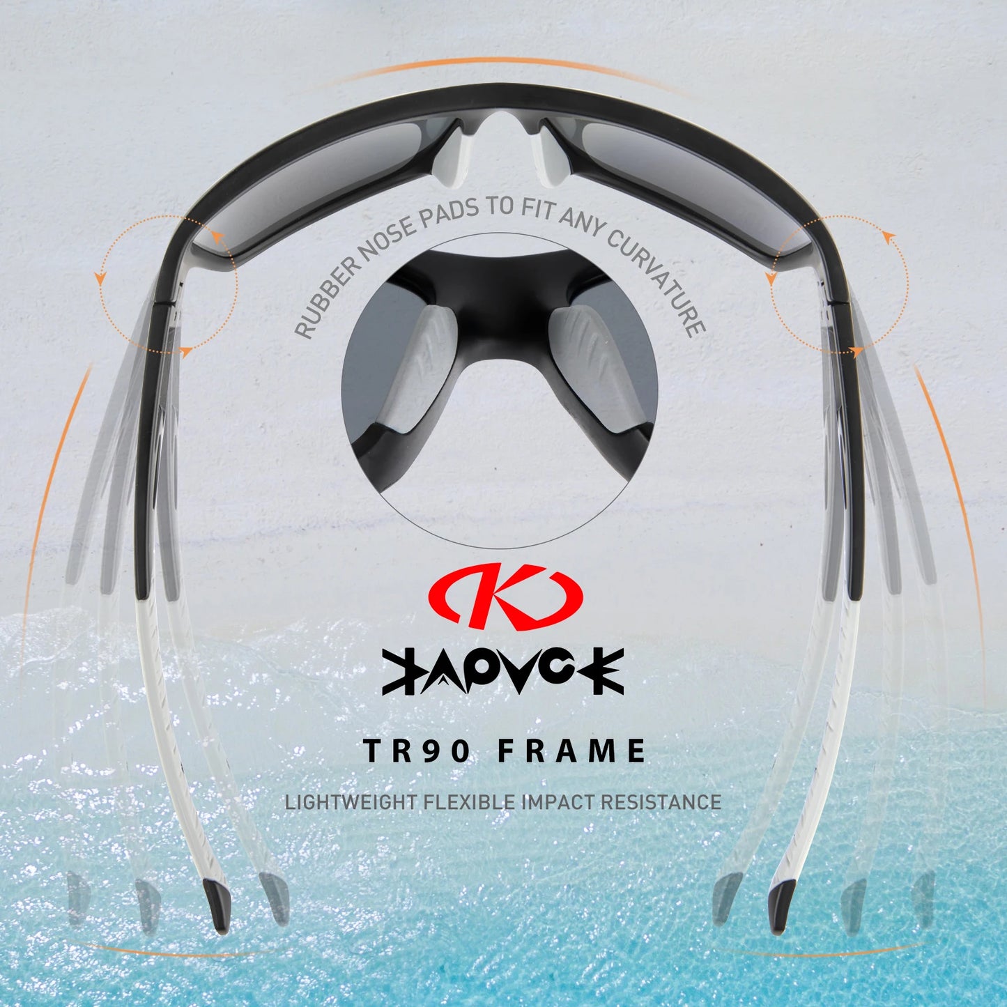 KAPVOE Polarized Glasses Men Women Fishing Goggles Camping Hiking Road Driving Eyewear Sport Sunglasses bicycle running Glasses