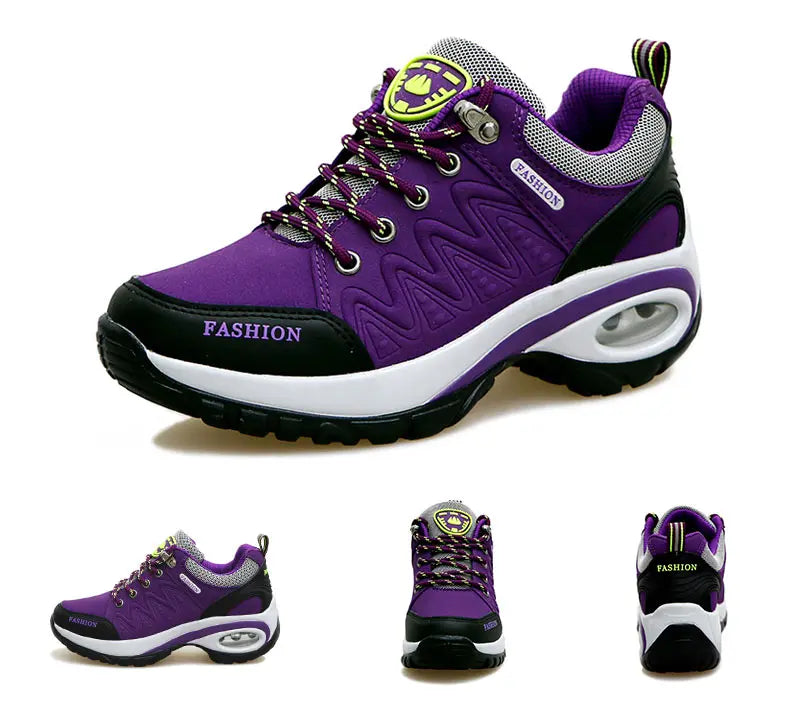 Women Sports Shoes Platform Sneakers Fashion Outdoor Hiking Non-Slip Casual Shoes Low Top Running Shoes Women Footwear