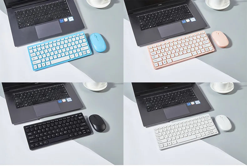 2.4G Wireless Keyboard and Mouse Protable Mini Keyboard Mouse Combo Set For Notebook Laptop Mac Desktop PC Computer Smart TV PS4