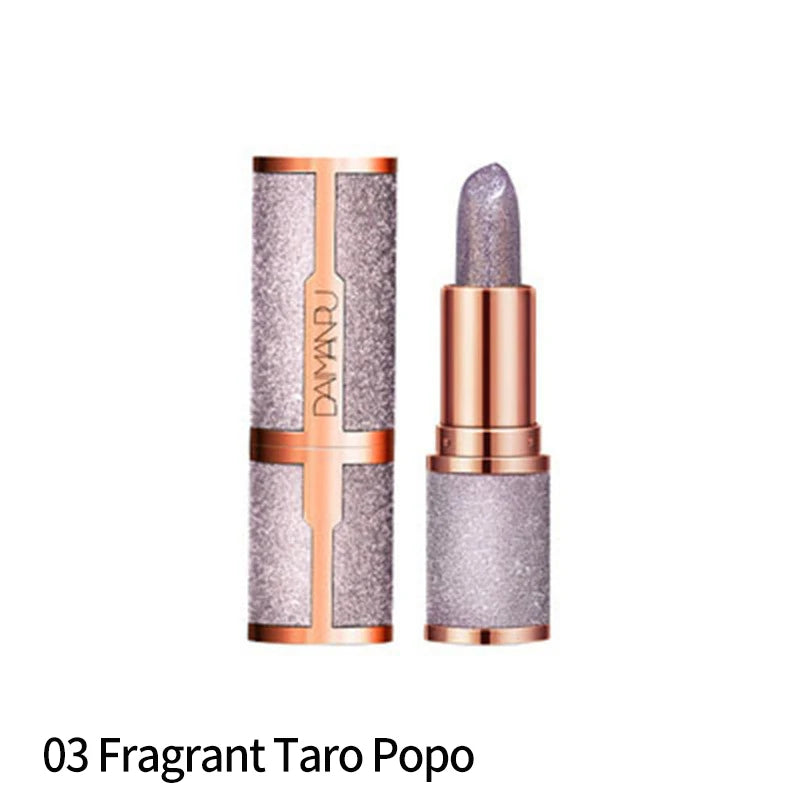 DAIMANPU Starry Sky Shining Jelly Lipstick Warm Color Change Cute Pink Girl Student Makeup Moisturizing and Moisturizing Lips